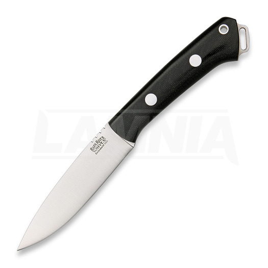 Bark River Northstar kniv, Black Canvas Micarta