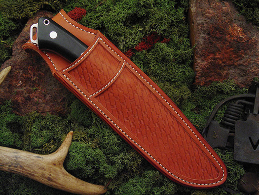 มีดล่าสัตว์ Bark River Magnum Fox River, Black Canvas Micarta