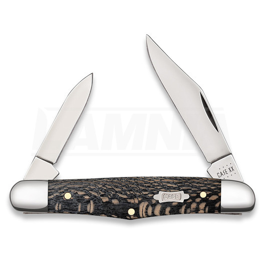 Pocket knife Case Cutlery Black Sycamore Wood Smooth Half Whittler 25571