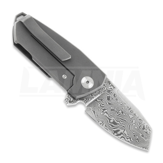 Cheburkov Bulldog Light Damascus összecsukható kés, Carbon Fiber