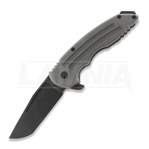 Jake Hoback Knives Grey/Black Husky folding knife | Lamnia