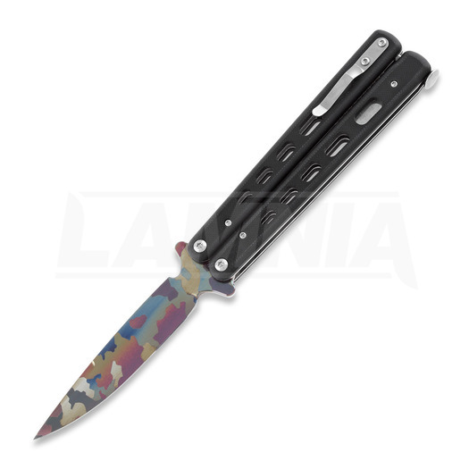 Böker Plus Large G10 Balisong, camo blade 06EX012CM