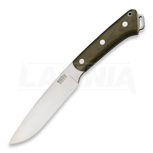 มีดล่าสัตว์ Bark River Magnum Fox River, Green Canvas Micarta