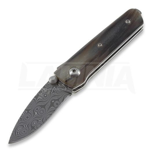 มีดพับ Fox Knives My One Damascus Stag 279DCRM