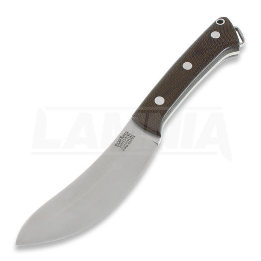 Bark River Wolf River jaktkniv, Green Canvas Micarta