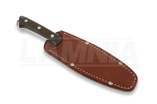 Bark River Wolf River jaktkniv, Green Canvas Micarta