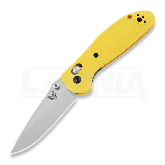 Benchmade Mini-Griptilian foldekniv, stud, gul 556-YEL-S30V