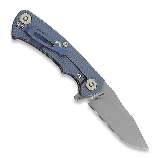Zavírací nůž Hinderer Project x Magnacut Clip Point Tri-Way Battle Blue, Blue G10