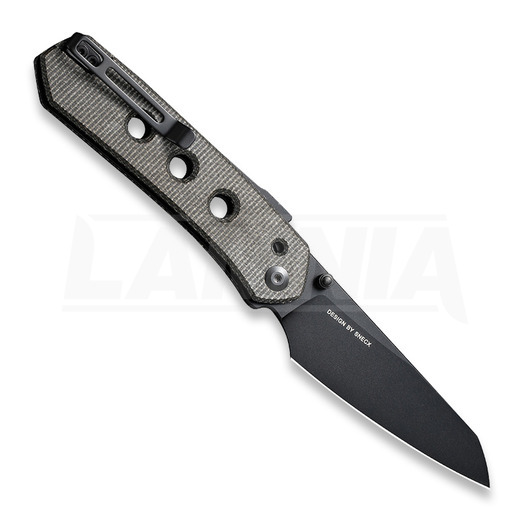 CIVIVI Vision FG, Dark Green Canvas Micarta C22036-3