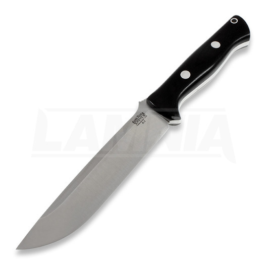 Cuchillo de supervivencia Bark River Bravo 1.5, negro micarta