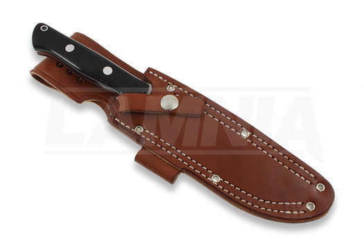 Cuchillo de supervivencia Bark River Bravo 1.5, negro micarta