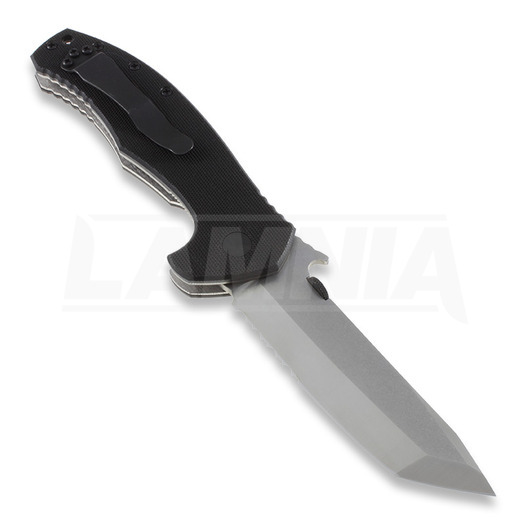 Coltello pieghevole Emerson Roadhouse, dentatura lama