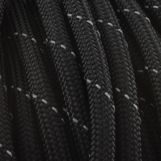 Marbles Paracord 550, Black/Grey Reflective 30,5m