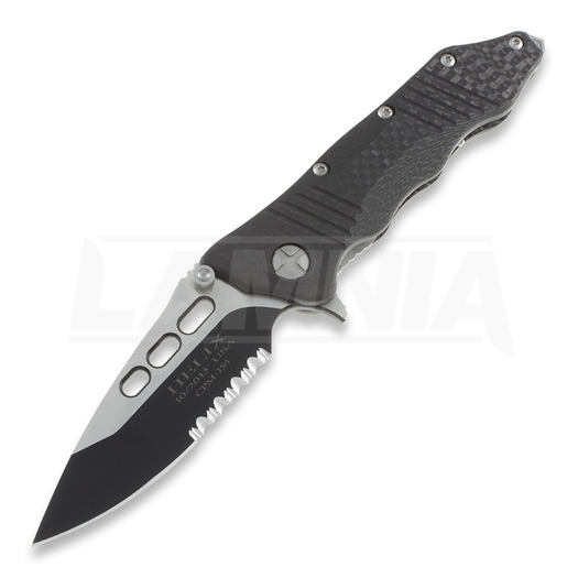 Nóż składany Guardian Tactical Helix, two-tone blade, ząbkowane ostrze