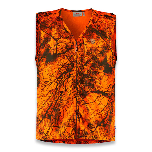 Fjällräven Värmland vest, orange camo