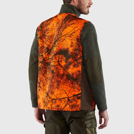 Fjällräven Värmland vest, orange camo