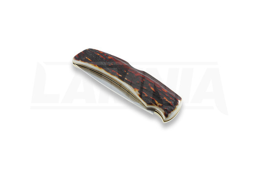 G. Sakai Stag Hunter foldekniv, amber stag