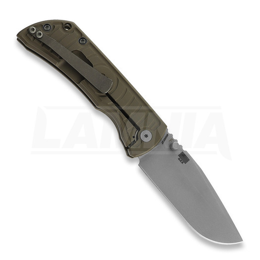 McNees Custom Knives MAC2 3.5 - ATOMIC - BRONZE - SHOCKWAVE sulankstomas peilis