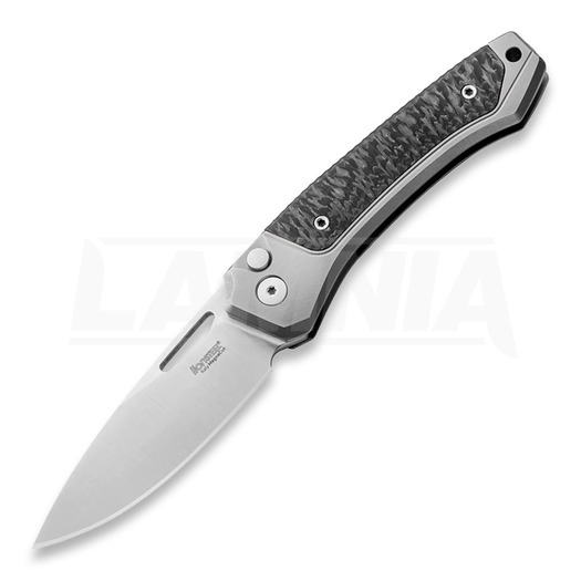 Nóż składany Lionsteel Twain, Grey Ti, Solid CF TWGYCF