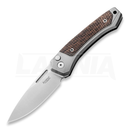 Lionsteel Twain foldekniv, Grey Ti, Green Canvas Micarta TWGYCVG