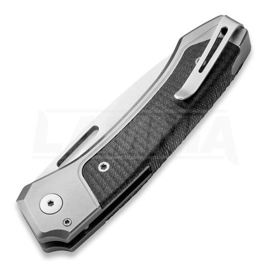 Πτυσσόμενο μαχαίρι Lionsteel Twain, Grey Ti, Black G10 TWGYGBK