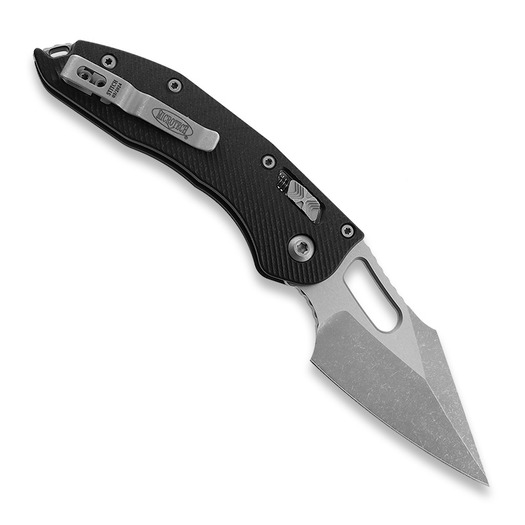 Microtech Stitch Fluted Black G10 foldekniv, Apocalyptic blade 169RL-10APFLGTBK