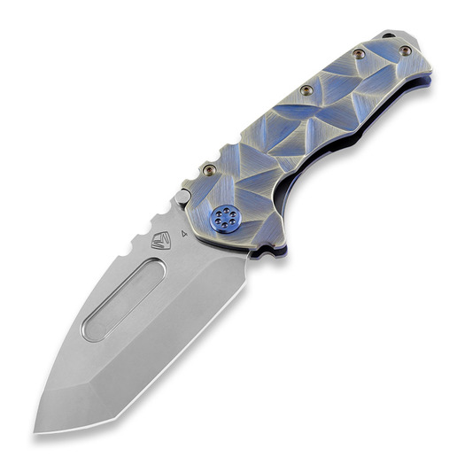 Medford Praetorian T, S45VN Tumbled Tanto, Stained Glass-Blue