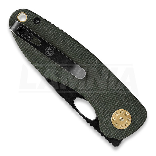 Vosteed Acorn Linerlock Green Micarta Taschenmesser