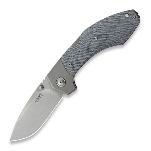 MKM Knives Hero - Stonewashed - Denim Micarta összecsukható kés, kék MKHR-DCT