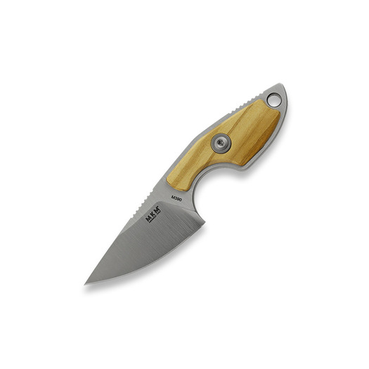 Coltello da collo MKM Knives Mikro 1 - Satin - Olive Wood MKMR01-O