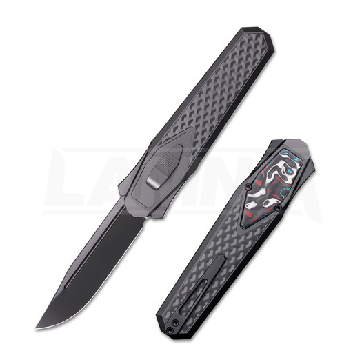 Nóż składany Remette RT-Swordfish - Clip Point Black - CF ZL101B5