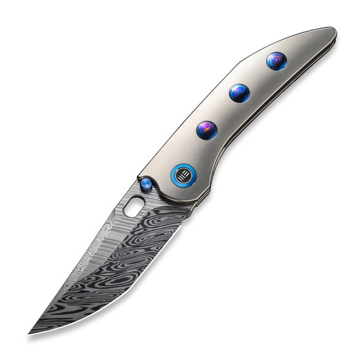 We Knife Attor Damasteel, Polished BB Ti/Timascus WE23037-DS1