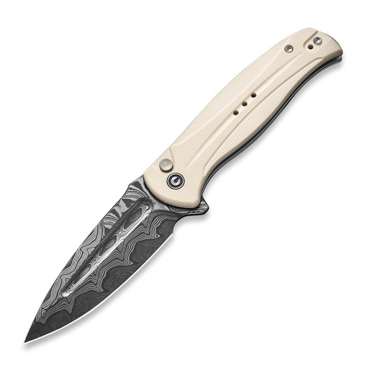 CIVIVI Incindie Damascus, Ivory G-10 C23053-DS1