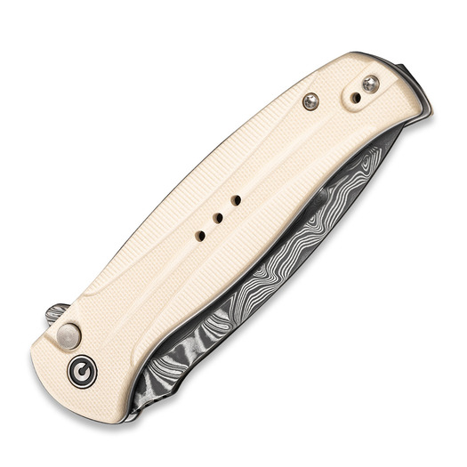 CIVIVI Incindie Damascus, Ivory G-10 C23053-DS1