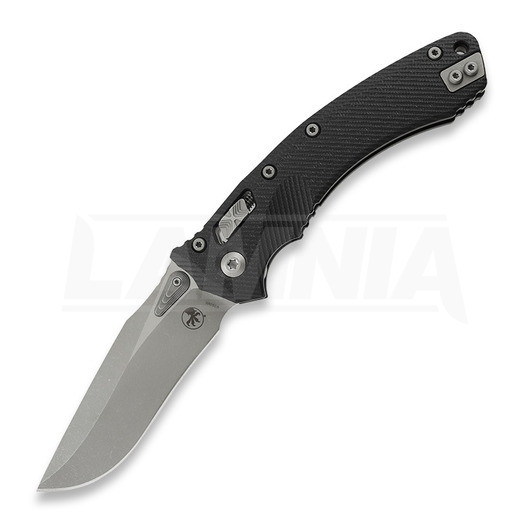 Microtech Amphibian Stonewash sklopivi nož, Fluted G10 Black 137RL-10FLGTBK