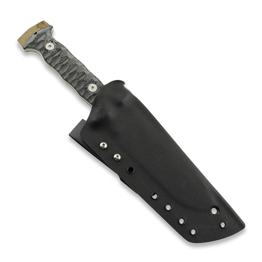 Wander Tactical Centuria Pilot Tanto, Black Micarta, Black Blood