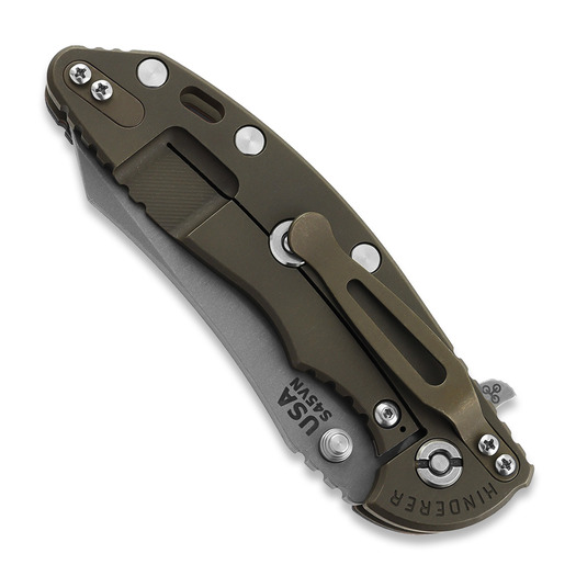 Hinderer XM-18 3.5 S45VN Skinner Tri-Way Battle Bronze Coyote G10 접이식 나이프