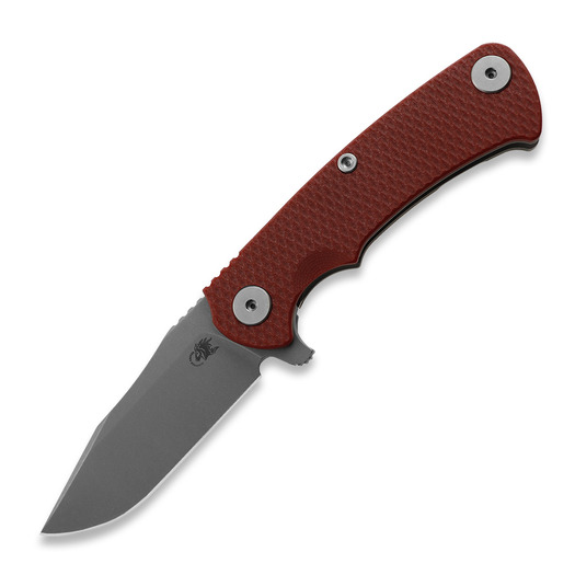 Hinderer Project X S45VN Clip Point Tri-Way Working Finish Red G10 kääntöveitsi