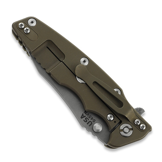 Zavírací nůž Hinderer Eklipse 3.5 S45VN Spearpoint Tri-Way Battle Bronze FDE G10