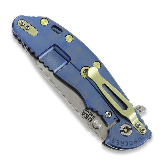 Saliekams nazis Hinderer XM-24 4.0 S45VN Slicer Hollow Tri-Way Stonewash Blue, OD Green G10