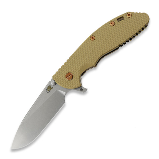 Hinderer XM-24 4.0 S45VN Slicer Hollow Tri-Way Stonewash Bronze összecsukható kés, Coyote G10