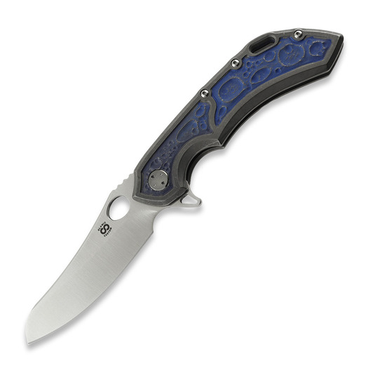 Olamic Cutlery Wayfarer 247 Mouflon, Blue+Bronze Stonewash Ti, Satin