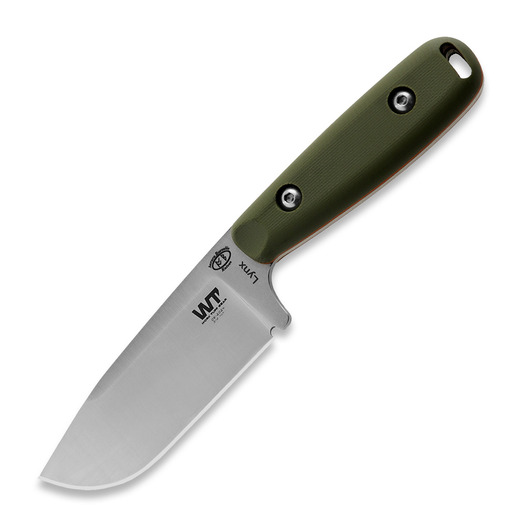 Work Tuff Gear Lynx satin puukko, olive drab with orange liner