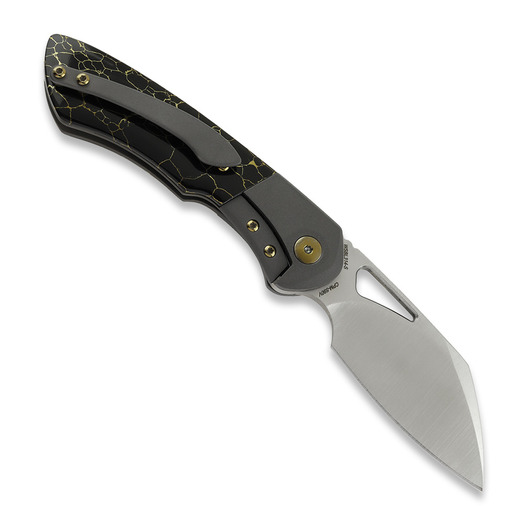 Olamic Cutlery WhipperSnapper BL Sheepsfoot, Dark Blast Ti, Satin