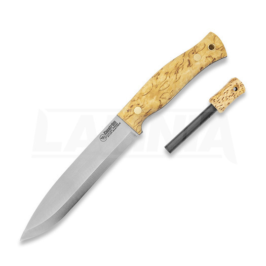 Μαχαίρι Casström No.14 SFK Curly birch with Fire striker, left 13424L