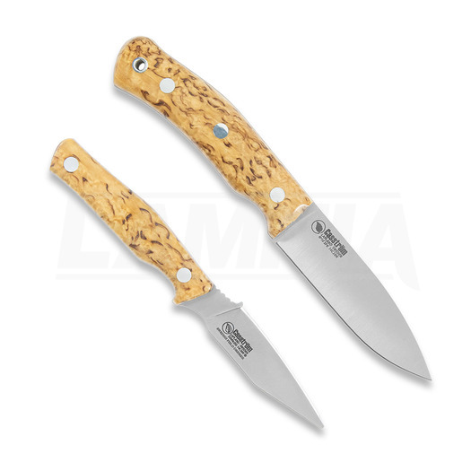 Casström Swedish Hunters Combo knife, Stabilised Curly Birch 14318