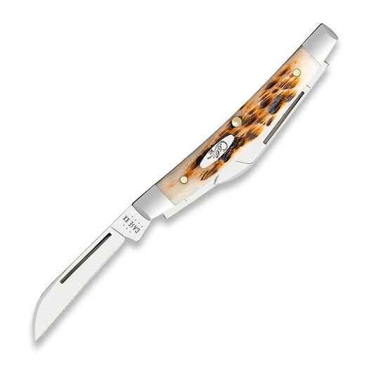 Case Cutlery Small Congress, Amber Bone Peach Seed Jig 10723