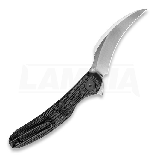 Nóż składany Cavol Mantis C09 Black Grooved Titanium