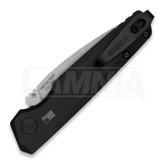 Kershaw Auto Launch 18 Black Stonewash folding knife 7551BLKSW