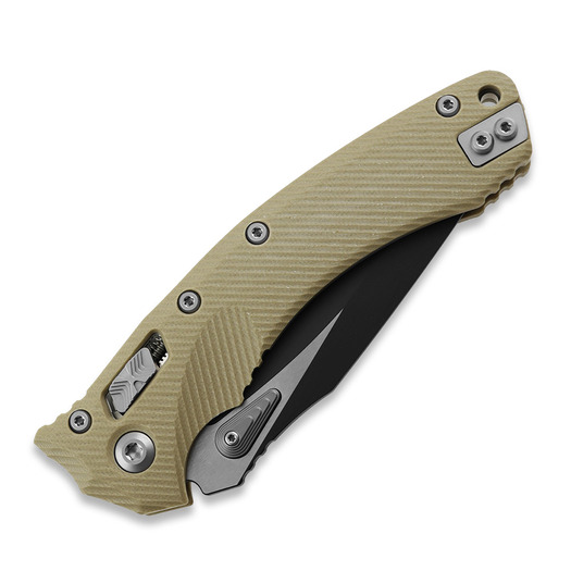 Microtech Amphibian, Fluted G10 Tan 137RL-1FLGTTA